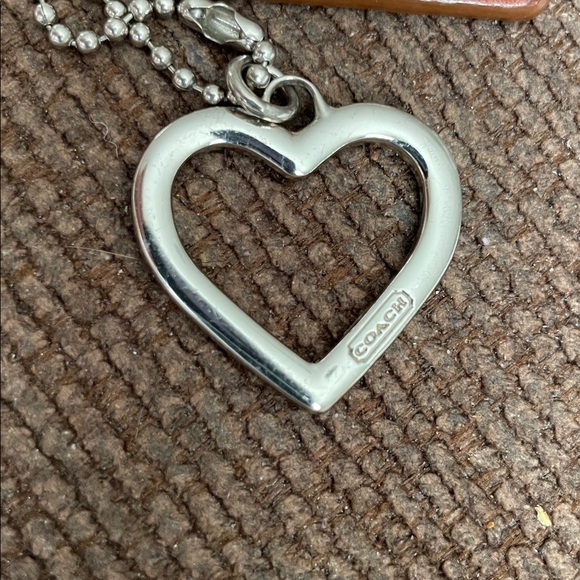 Coach Silver Heart Keychain - Picture 7 of 7